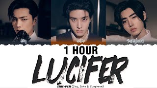 1 HOUR ENHYPEN 엔하이픈 JAY JAKE amp SUNGHOON  LUCIFER Lyrics Color Coded Lyrics [upl. by Gerta]