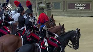 Palio 2 Luglio 2024  Il Drappello dei Carabinieri a Cavallo [upl. by Philemon]