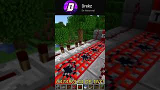 COMO FAZER UMA CATAPULTA NO MINECRAFT DE TNT Shorts Minecraft [upl. by Sher]