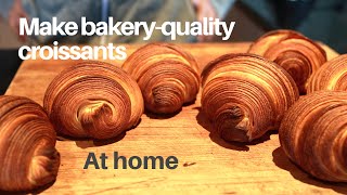 Make bakeryquality croissants at home using plain flour [upl. by Doralin]