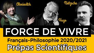 FORCE DE VIVRE 💪 Le FrançaisPhilosophie en CPGE Thème de Prépa scientifique 20202021 [upl. by Bennink]