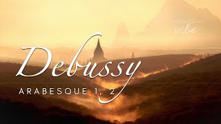 Debussy  Arabesque no 1 2 extended 1 hour [upl. by Llednohs]