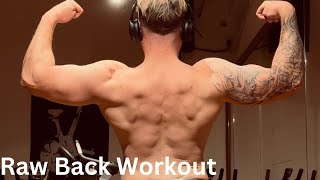 How I Bodybuild Around A 95  Raw Back Workout [upl. by Cooe999]