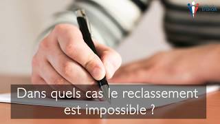 Inaptitude au travail  reclassement ou licenciement [upl. by Atillertse801]