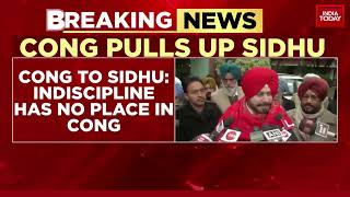 Navjot Singh Sidhu Pulled Up By Congress Top Brass  Indiscipline Has No Place In Congress [upl. by Nifares334]