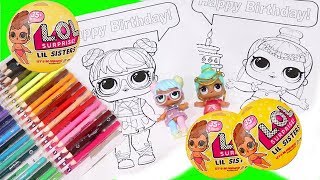 LOL Dolls Coloring and Glitter Glue  Toys and Dolls Fun Activities for Children  Sniffycat [upl. by Dennis198]