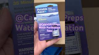 Potable Water Purification Tablets prepping water CabinGRL Preps 🫶🏼👍🏼 [upl. by Pammie]