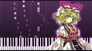 Necrofantasia  Touhou Piano Tutorial  Synthesia [upl. by Pinter]