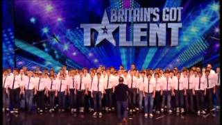 BRITAINS GOT TALENT 2012  ONLY BOYS ALOUD SING CALON LAN HQ [upl. by Oneill]