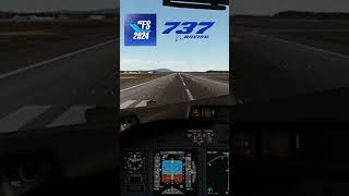 Flight Simulator 2024 Boeing 737 Landing Cockpit View fs2024 msfs [upl. by Ingraham]