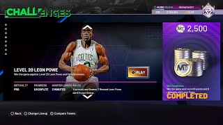 HOW TO BEAT THE LEON POWE LEVEL 20 SPOTLIGHT CHALLENGE NBA 2K22 MYTEAM [upl. by Keyser]