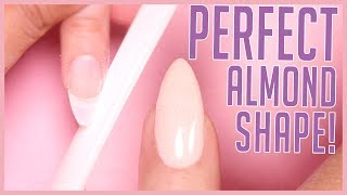 How to Shape an Almond Nail  Shaping Tutorial [upl. by Azil]