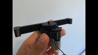 Sliding Mechanism Rack and Pinion 3D printed [upl. by Kado]