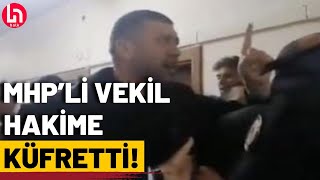 Seçimin iptal edildiği KayseriPınarbaşında skandal görüntü MHPli vekil hakime küfür etti [upl. by Nybbor]