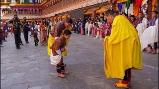 His Royal Highness Gyalsey With 5th amp 4th King 🇧🇹 consecration of Wangdue Dzong  Bhutan [upl. by Cherri]