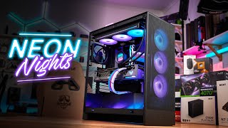 Neon Nights  NZXT H7 Flow RGB 2024 Build [upl. by Suzy]