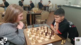 A Begunkova 1574 vs I Nabiyev 1760 Chess Fight Night CFN Blitz [upl. by Genni]