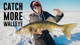 How To Catch MORE Walleye on Ice [upl. by Asihtal898]