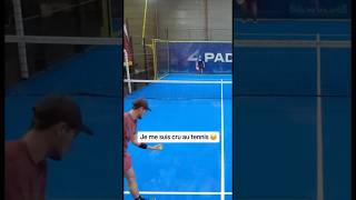 Un tennisman au tennis 😂 padel padelpractice padeltraining sports match [upl. by Fidelio571]