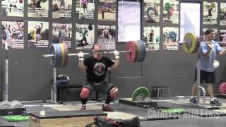 Vasily Polovnikov Clean with no Jump Workout up to 210 kg 463 lbs [upl. by Artenak]