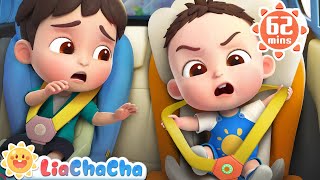 Car Seat Song  Child Safety Seat Song  Song Compilation  LiaChaCha Nursery Rhymes amp Baby Songs [upl. by Idonah]