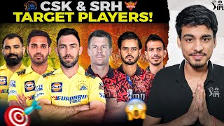 IPL 2025 AUCTION  CSK to TARGET KL RAHUL MAXI 🤯  WARNER Return in SRH 😍  Target Players 2025 [upl. by Welcome34]