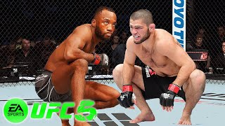 🔥Khabib Nurmagomedov vs Leon Edwards EA sports UFC 5 🔥 [upl. by Wyly]