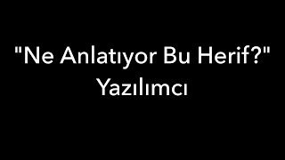 quotNe Anlatıyor Bu Herifquot Yazılımcı [upl. by Ro640]