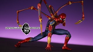 Marvel Select Infinity War SpiderMan Iron Spidey Action Figures Review [upl. by Peisch14]