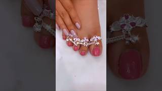 payaldesign polkijewellery silverpayal goldanklet plaingold anklet silveranklet [upl. by Attey]