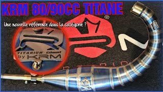 vlog Pot KRM titane 80cc 🤩 titanium exhaust VS KRM acier 🚀 [upl. by Nylasoj]