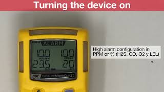 How to turn on  Honeywell BW Gasalert Microclip XLX3 [upl. by Surbeck447]