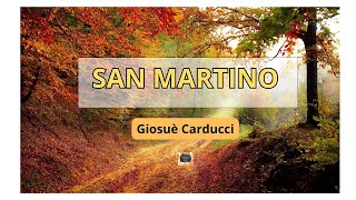 SAN MARTINO di Giosuè Carducci  poesia 11novembre [upl. by Ahsinrats491]