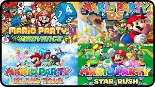 Mario Party  All MiniGames Mario Party Advance DS Island Tour and Star Rush [upl. by Atirac]