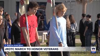 JROTC cadets prepare for Cape Coral Veterans Day Parade [upl. by Marjana401]