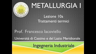 Metallurgia I Lezione 10a [upl. by Ynafit199]