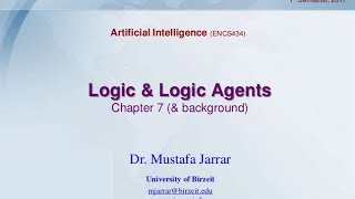 Logic and Logic Agents [upl. by Ihcas]