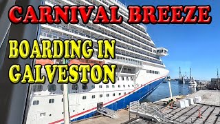 Carnival Breeze Boarding in Galveston 2024 [upl. by Rimat]