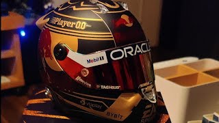 UNBOXING MAX VERSTAPPEN WORLD CHAMPION 2023 HELMET 12 [upl. by Arther]