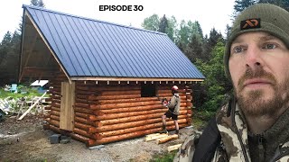 Log Cabin Build on OffGrid Homestead EP30 [upl. by Icart486]