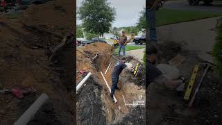 Partially Replacing A Sewer Line Under A Minute [upl. by Odrareve]