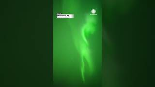 Aurora Lights up Alaskan Night Sky  AccuWeather [upl. by Ailee]