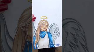 Świąteczni INFLU 3 Marlena Sojka jako anioł 👼🏻🎄 święta rysowanie dailyart christmas art [upl. by Adiesirb]