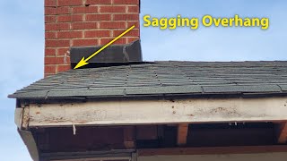 Fix Sagging Roof Overhang  Timelapse [upl. by Lucic90]