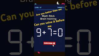 Math Stick Level 6667 Brain training logic puzzle braingames mathsticks gaming puzzle [upl. by Rhianna675]