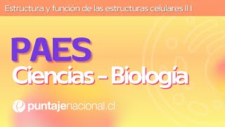 PAES  Biología  Estructura y función de las estructuras celulares II [upl. by Nnyloj]