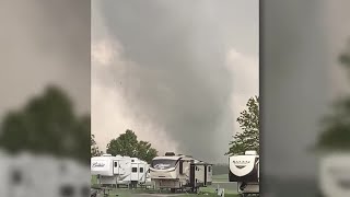 VIEWER VIDEO Tornado in Corning Iowa [upl. by Kimura636]