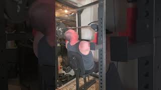 225lb x 4 reps seated overhead military shoulder press [upl. by Naryb955]