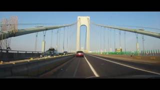 Driving Across The Verrazano–Narrows Bridge in New York City [upl. by Sender]