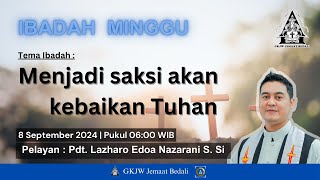 LIVE Streaming Ibadah Minggu08 September 2024 Pukul 0600 WIB  GKJW Jemaat Bedali [upl. by Islehc]